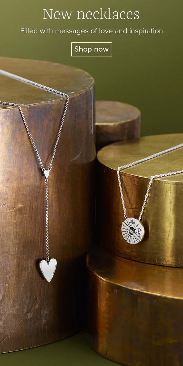 New necklaces - Filled with messages of love and inspiration - Shop now