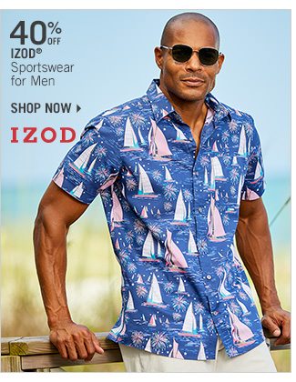 Shop 40% Off IZOD Sportswear for Men