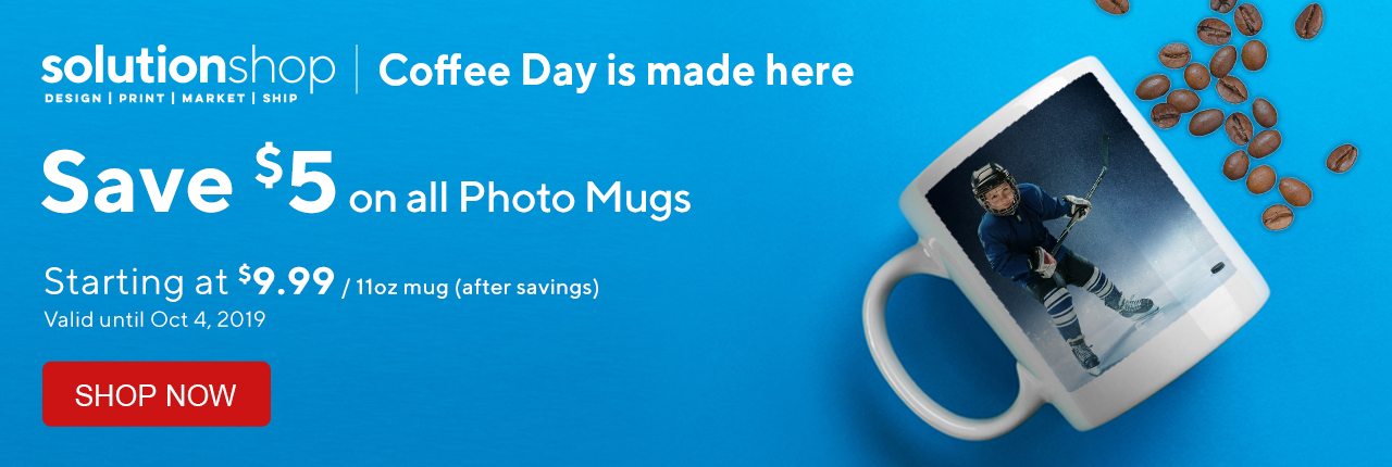 Save $5 on all photo mugs