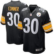 Men's Nike James Conner Black Pittsburgh Steelers Game Jersey