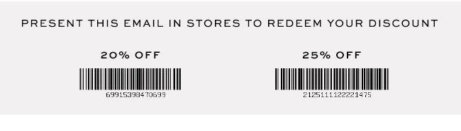 Private Sale Barcodes
