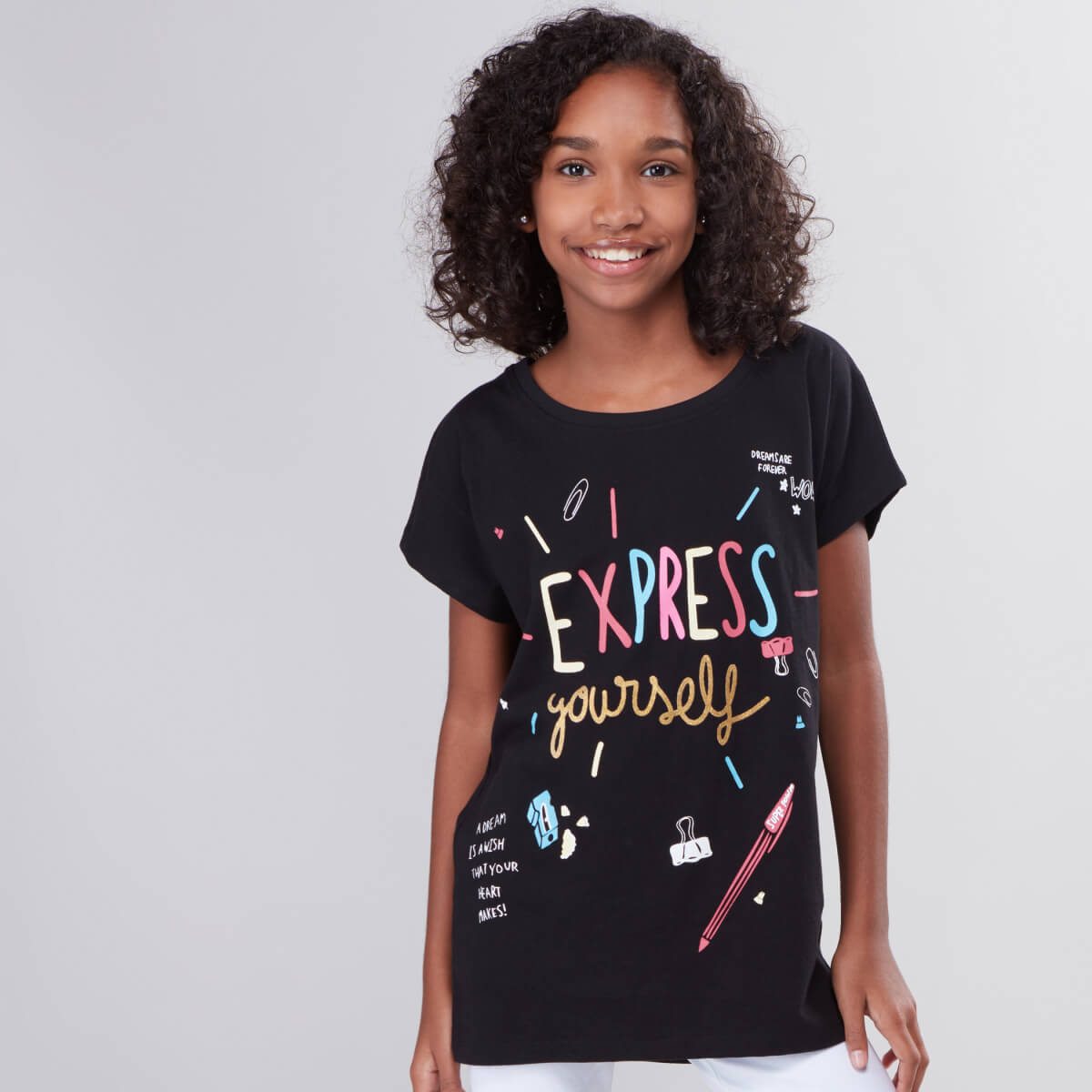 Printed Round Neck Short Sleeves T-Shirt