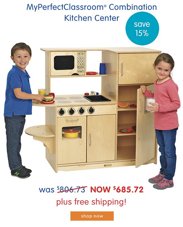 MyPerfectClassroom® Combination Kitchen Center, was $806.73, now $685.72, plus free shipping!