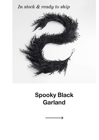 Spooky Black Garland