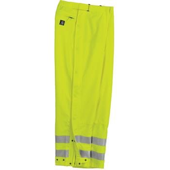  ANSI-Compliant, Hi-Vis, Waterproof Rain Pants 