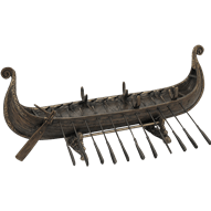 Viking Boat Statue