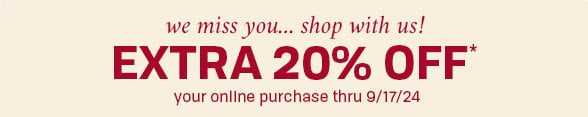 Extra 20% off