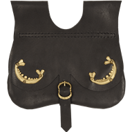 Ornate Medieval Pouch - Black