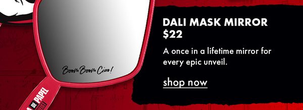 NYX Money Heist Dali Mask Mirror $22