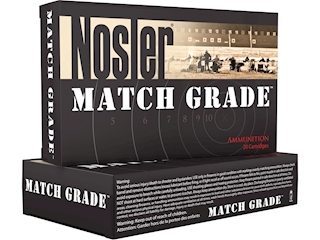 Nosler Match Grade Ammunition 223 Remington 70 Grain RDF Hollow Point Boat Tail Box of 20