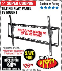 View Large Tilt Flat Panel TV Mount