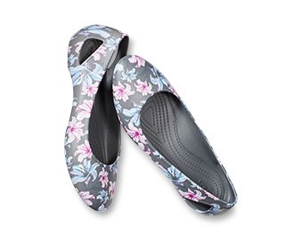 Women's Crocs Laura Graphic Flat