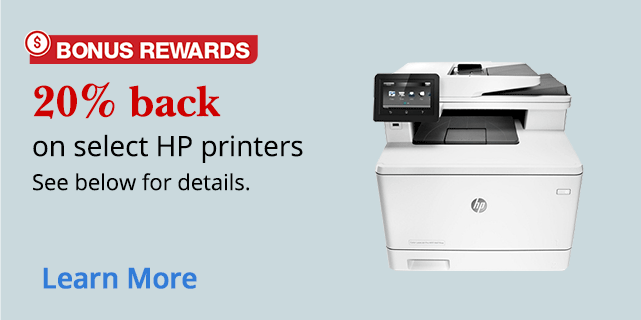 20% Back in Rewards on Select HP Printers