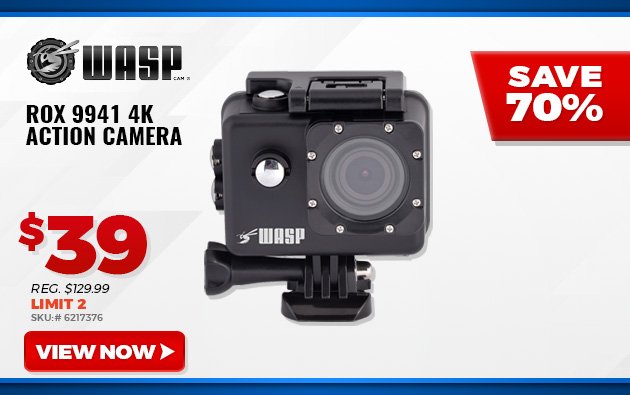 Cobra WASPcam Rox 9941 4K Action Camera