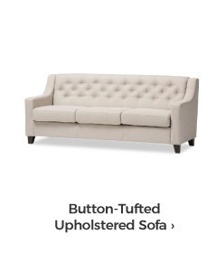 Button-Tufted Upholstered Sofa