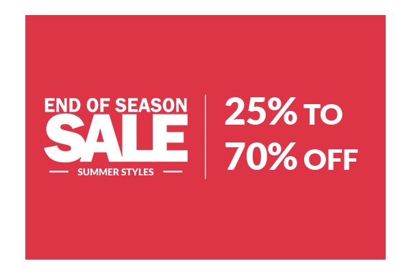 END OF SEASON SALE