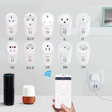 SONOFF® S26 10A AC90V-250V Smart WIFI Socket CN/US/UK/AU/DE/FR/BR/CH/IL/IT Wireless Plug Power Sockets Smart Home Switch Work With Alexa Google Assistant IFTTT
