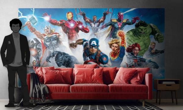 Avengers Gallery Art Wallpaper Mural Decal by RoomMates