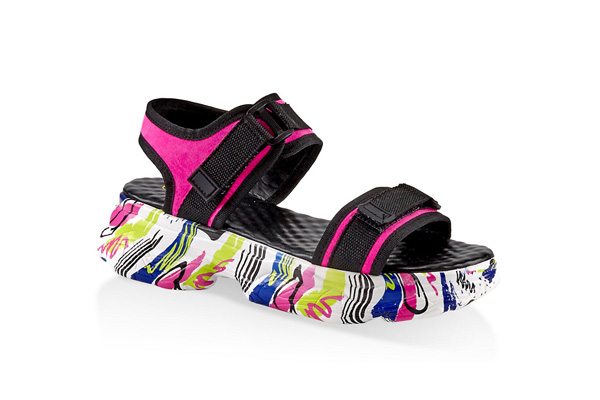 Two Band Sporty Platform Sandals