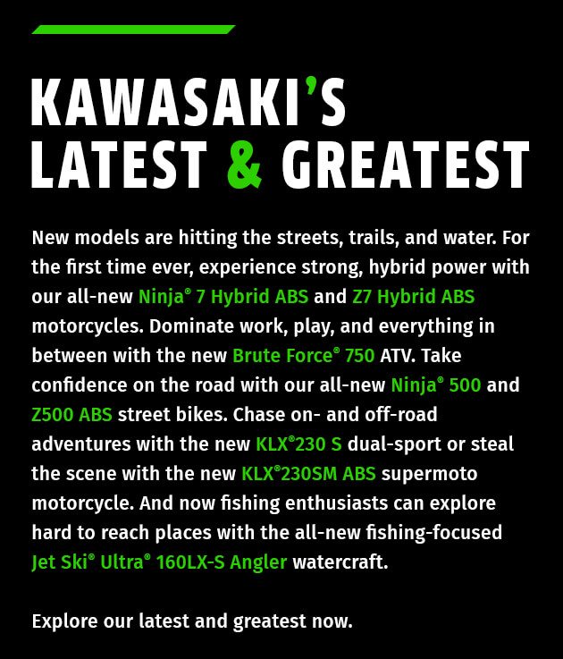 KAWASAKI’S LATEST & GREATEST