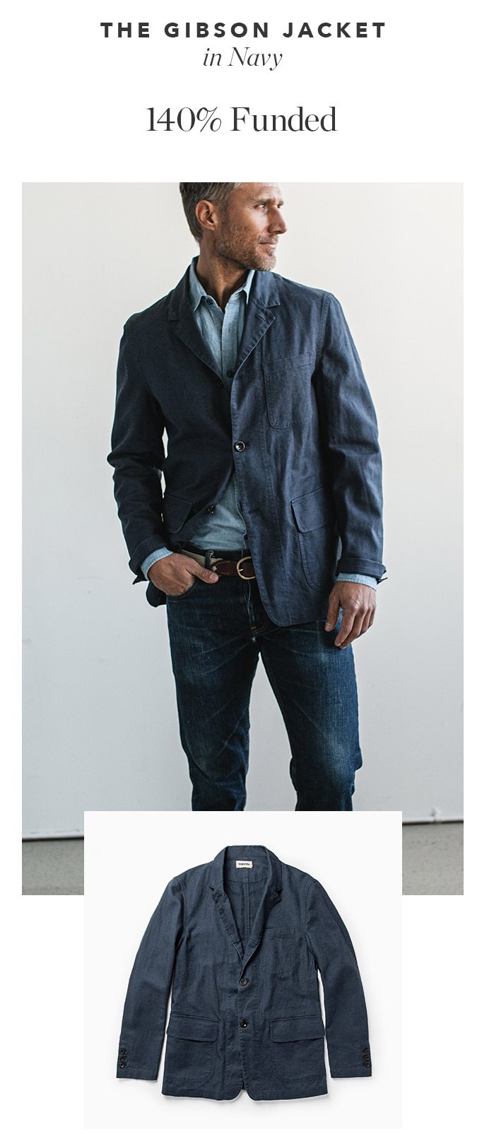 The Gibson Jacket in Navy