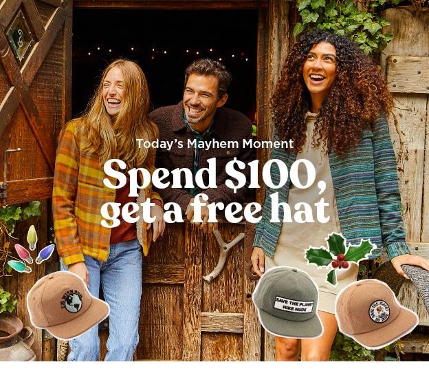 Today's Mayhem Moment: Spend $100, Get a Free Hat