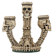 Triple Skull Candle Holder