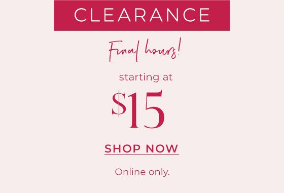 Shop Clearance