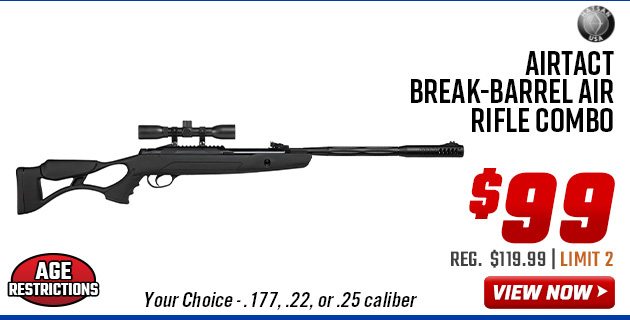 Hatsan AirTact Caliber Break-Barrel Air Rifle Combo