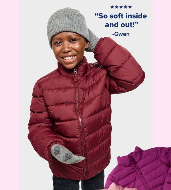 Buy a $19.99 Puffer Jacket, get $5 Hats or Gloves