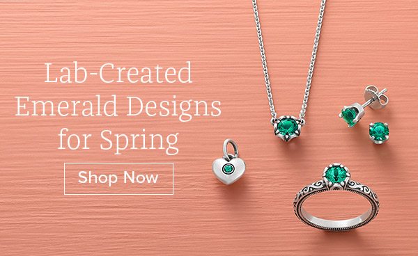 Lab-Created Emerald Designs for Spring - Shop Now