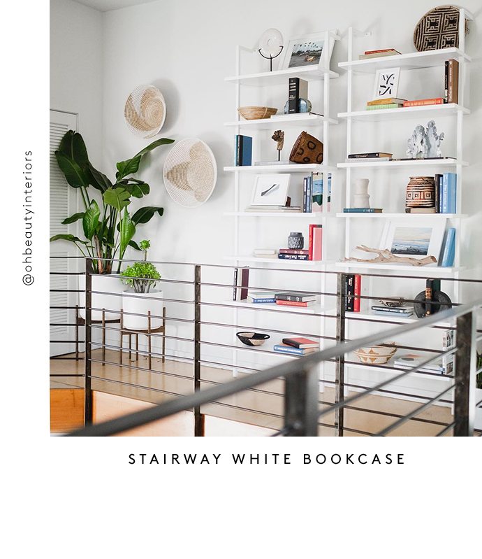 STAIRWAY WHITE BOOKCASE