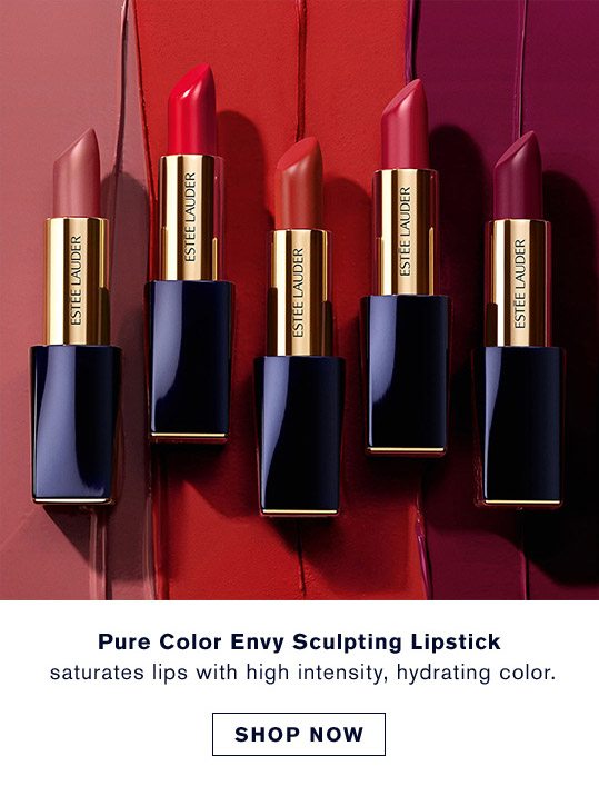 Pure Color Envy Sculpting Lipstick saturates lips with high intensity, hydrating color. | SHOP NOW