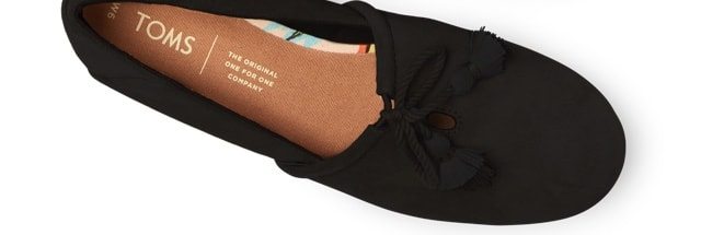 Toms black suede sales kelli flats