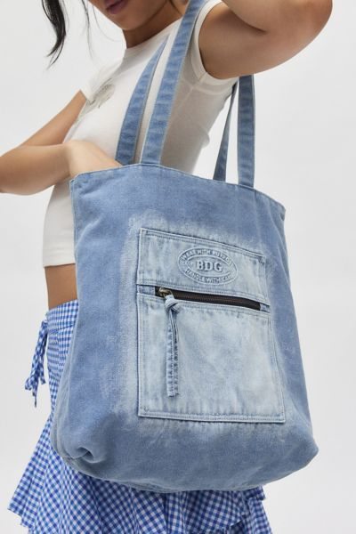 BDG Washed Denim Tote Bag