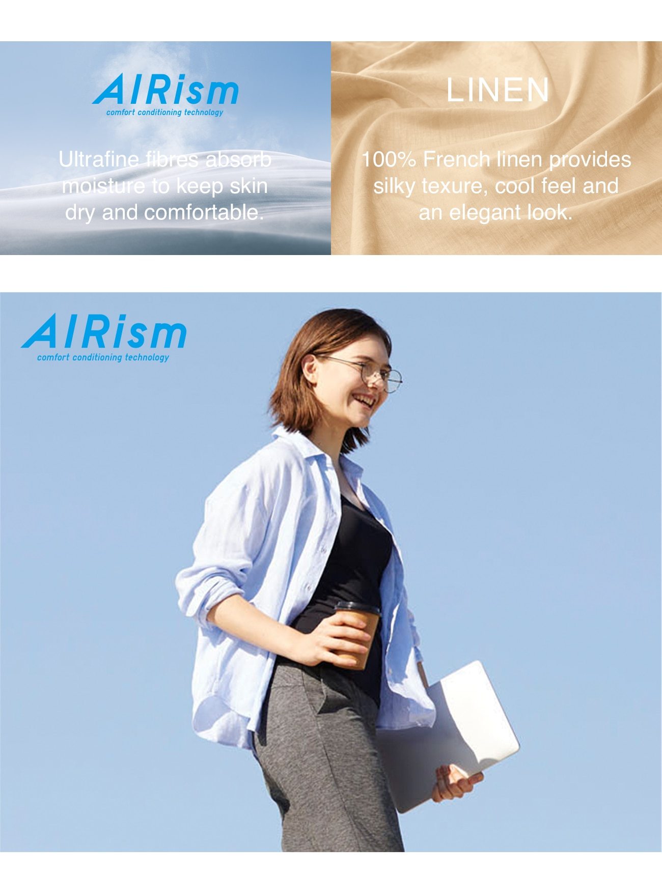 WOMEN'S AIRISM AND LINEN