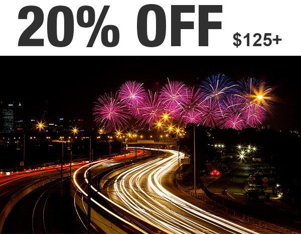 20% OFF $125+ with Promo Code NEWYEAR20