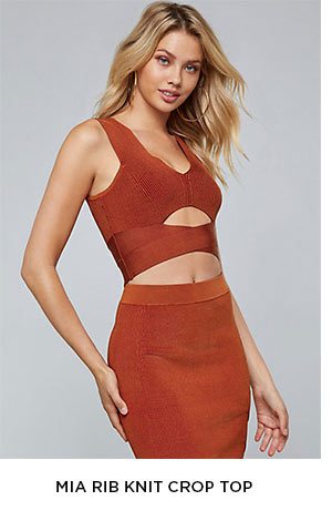 MIA RIB KNIT CROP TOP