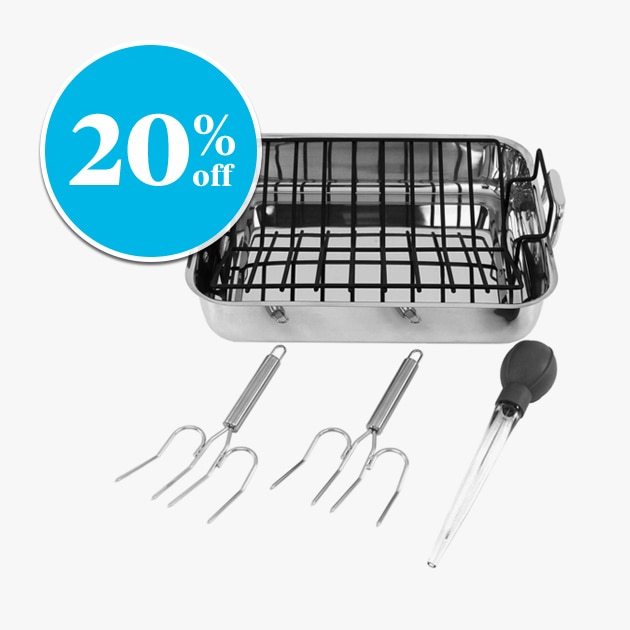 Oneida® 3-Piece Rectangular Roaster - 20% off