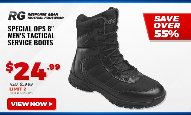 RESPONSE GEAR SPECIAL OPS 8" MEN'S TACTICAL SERVICE BOOTS