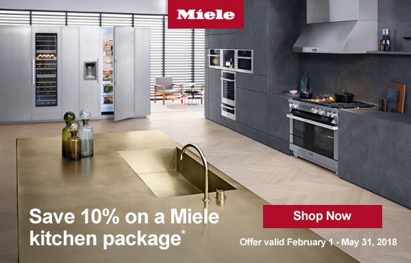 Save 10% on a Miele Kitchen package