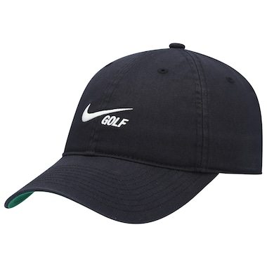 Nike Golf Heritage 86 Player Washed Performance Black Adjustable Hat