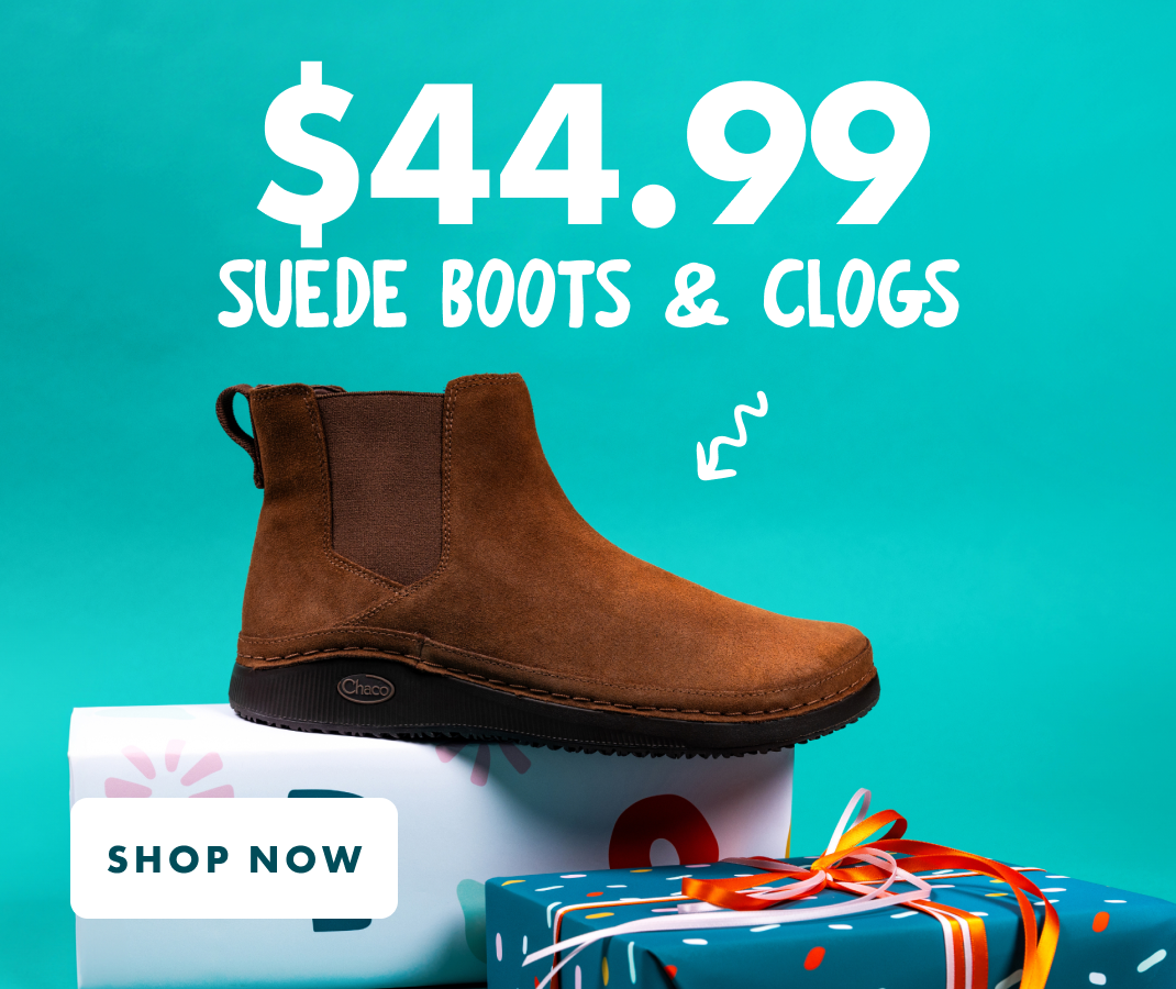 $44.99 SUEDE BOOTS & CLOGS - SHOP NOW