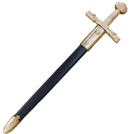 Charlemagne Sword Letter Opener With Scabbard