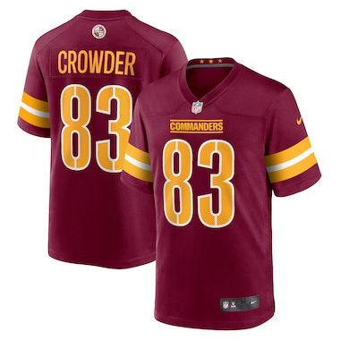 Men's Nike Jamison Crowder Burgundy Washington Commanders Game Jersey