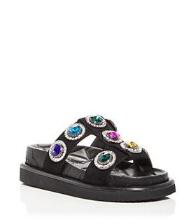 Women's Orson Embellished Platform Slide Sandals 