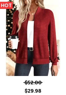 Christmas Red Patchwork Long Sleeve Stand Collar Jacket