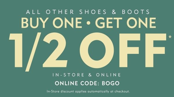 buy one shoe get the other half off