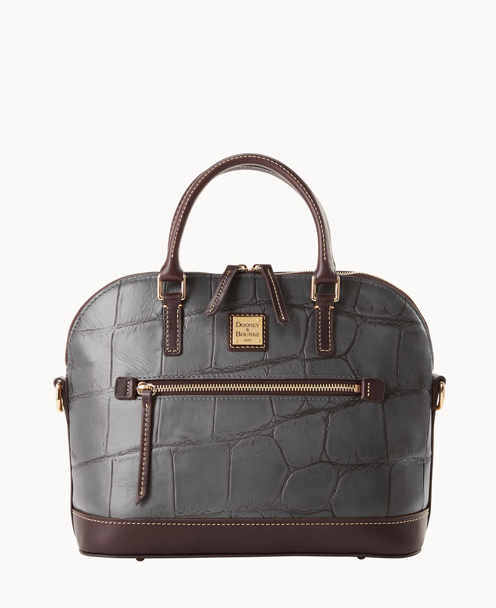 Denison Domed Zip Satchel