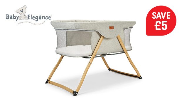 Baby Elegance Kangu Foldable Crib - Wooden